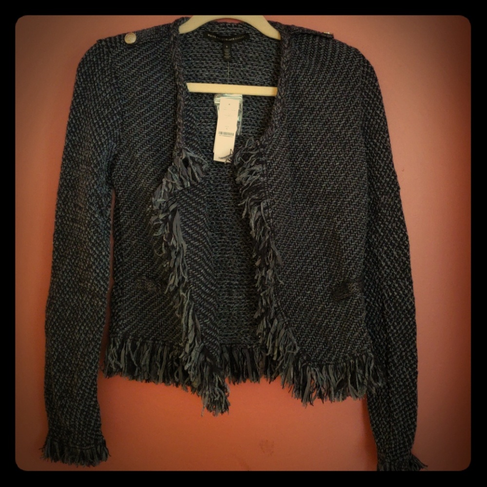 NWT White House Black Market tweedy jacket.